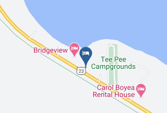 Clearwater Lakeshore Motel Map