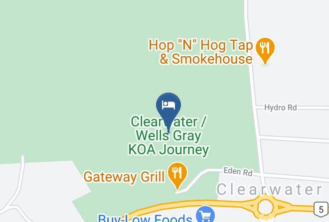 Clearwater Wells Gray Koa Journey Map