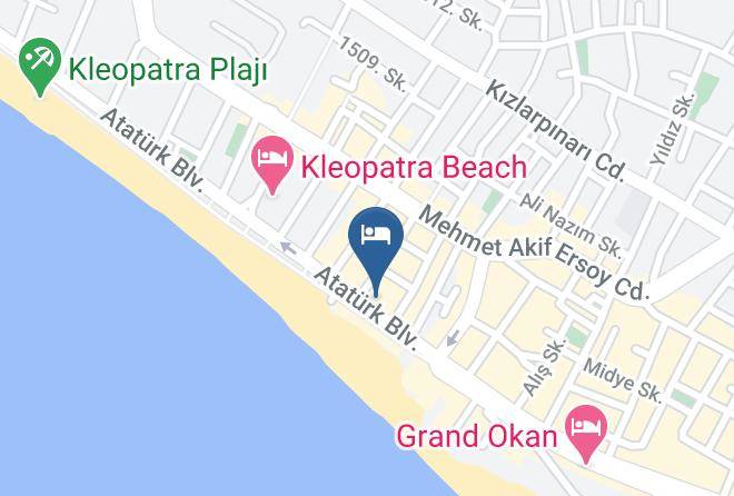 Alanya - Cleopatra Golden Beach Hotel Maps