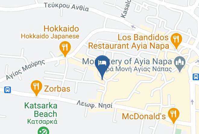 Cyprus - Sea Cleopatra Napa Hotel Maps