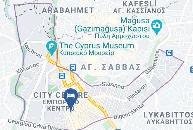 Lefkosa - Cleopatra Hotel Maps