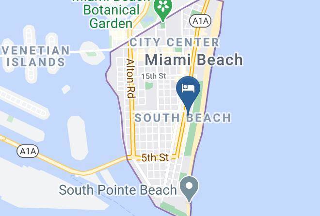 Clevelander South Beach Hotel And Bar Map