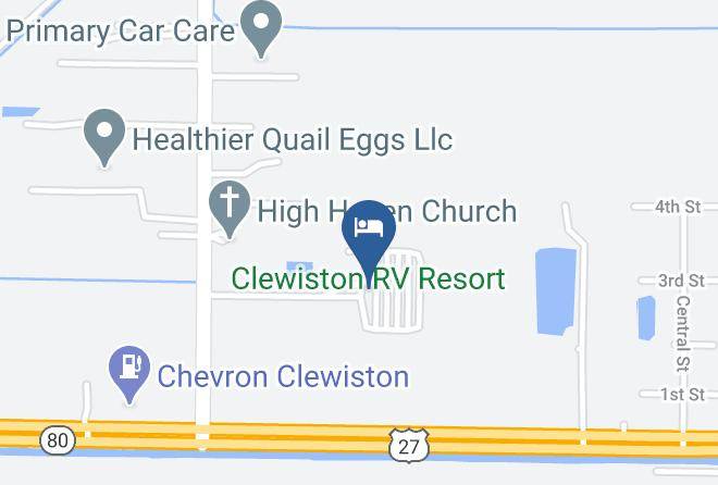 Clewiston Rv Resort Map