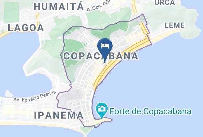 Rio De Janeiro Acabana - Clh Suites Copacabana Domingos Ferreira Maps