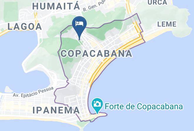 Rio De Janeiro Acabana - Clh Suites Copacabana Santa Clara Maps