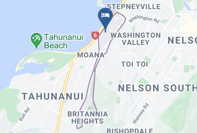 Nelson - Beach Views Holiday Home Nelson Waterfront Maps