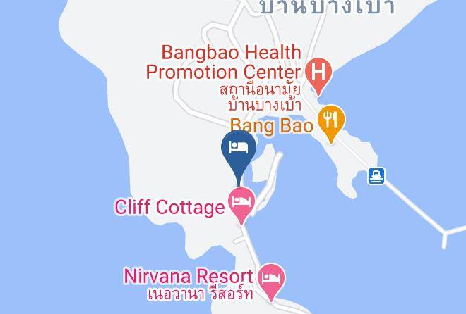 Amphoe Ko Chang - Cliff View Resort Kah Chang Maps