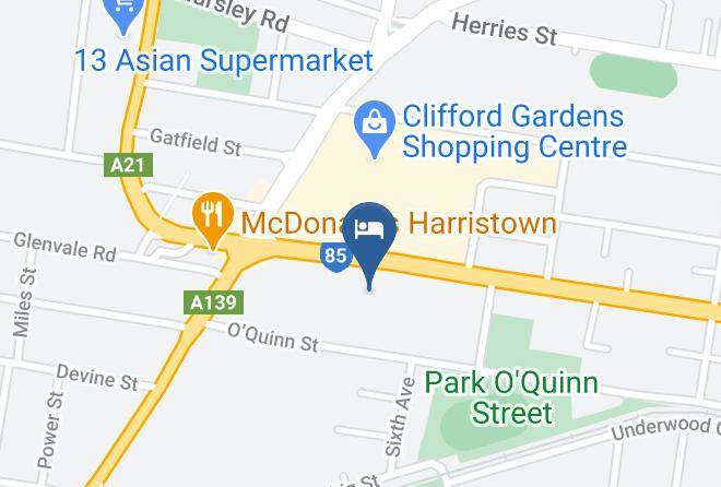 Toowoomba - Clifford Gardens Motor Inn Maps
