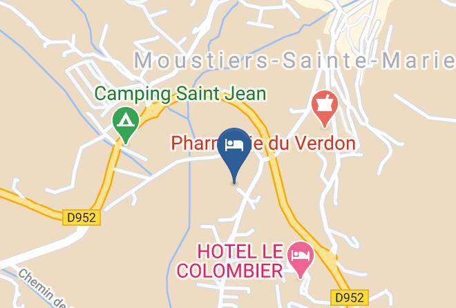 Alpes De Haute Provence - Hotel Clos Des Iris Maps