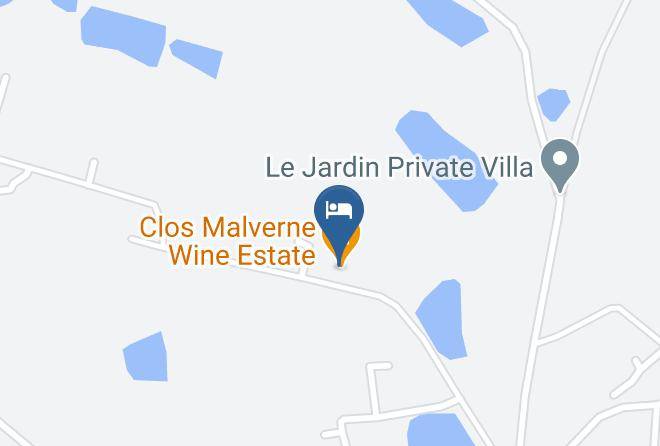 Cape Winelands - Clos Malverne Wine Farm Maps