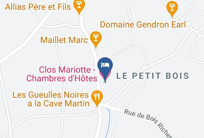 Indre Et Loire - Clos Mariotte Chambres D'hotes Maps