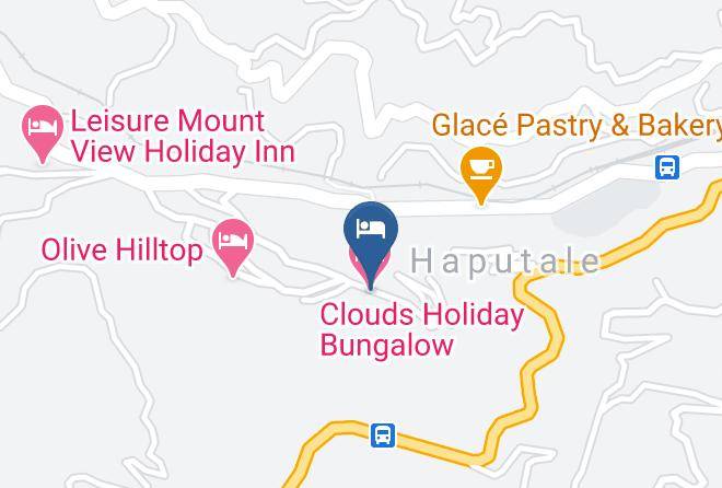 Badulla - Clouds Holiday Bungalow Haputale Maps