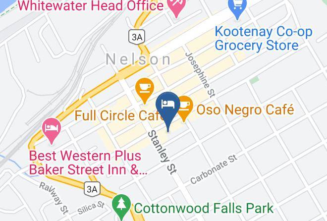 Central Kootenay - Cloudside Hotel Maps