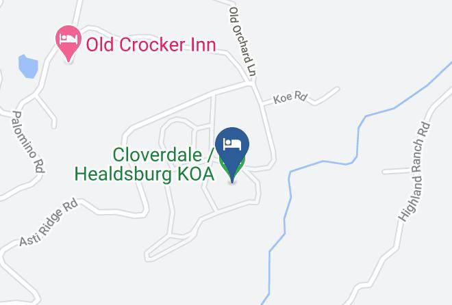 Sonoma - Cloverdale Healdsburg Koa Maps