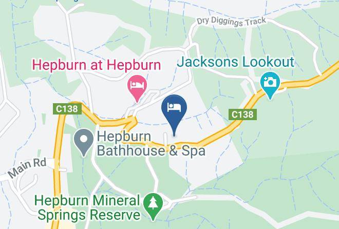 Hepburn - Cloverhill Hepburn Springs Accommodation Maps