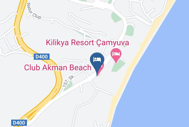Kemer - Club Akman Beach Otel Maps