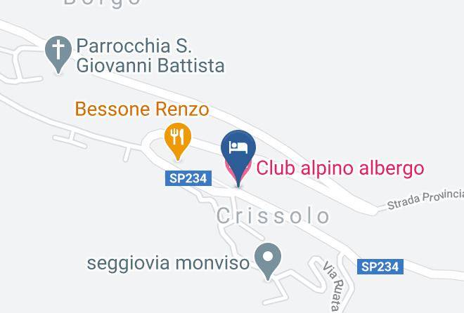 Cuneo - Club Alpino Albergo Maps