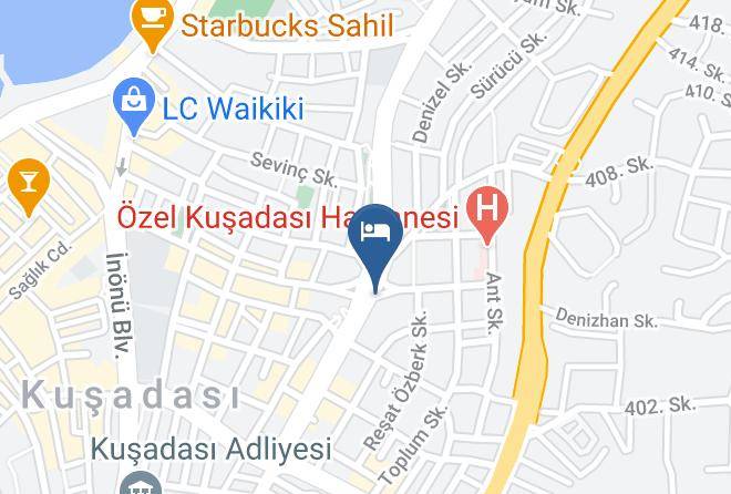 Kusadasi - Club Anra Hotel Maps