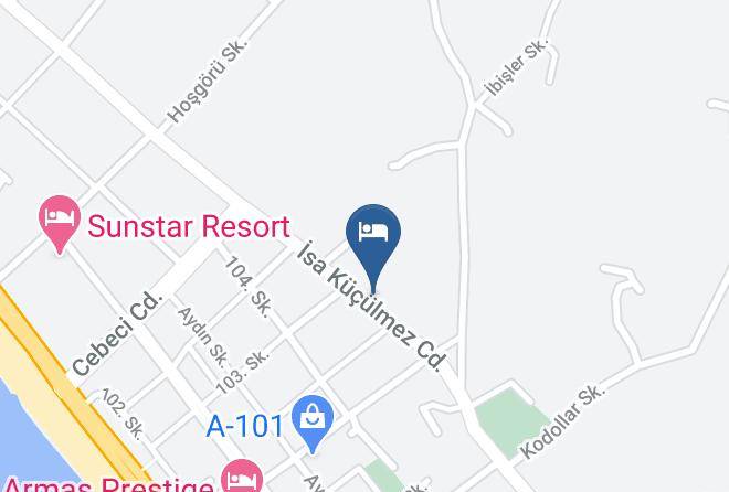 Alanya - Club Bayar Beach Hotel Maps