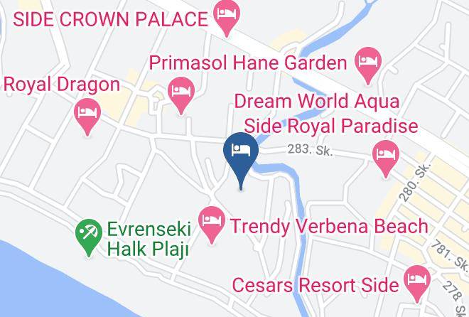 Manavgat - Serra Garden Hotel Maps