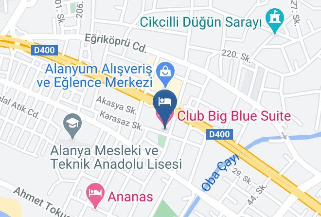 Alanya - Club Big Blue Suite Hotel Maps