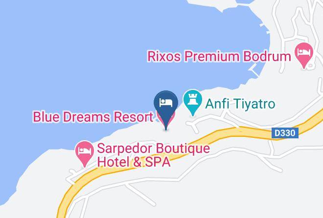 Blue Dreams Resort Map - Mugla - Bodrum