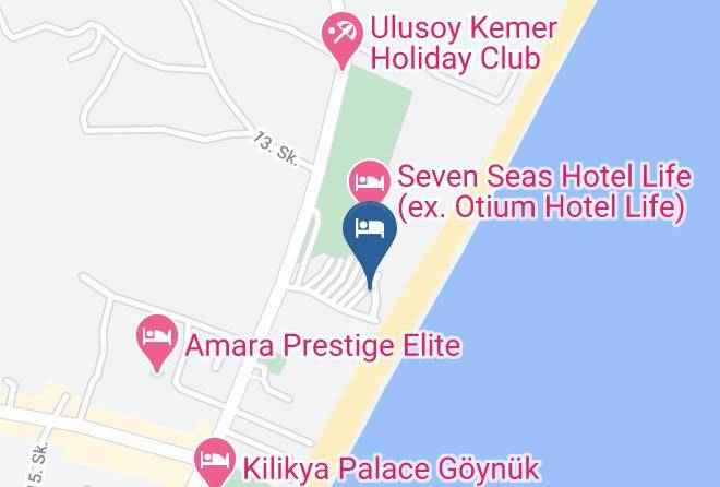 Club Boran Mare Beach Map