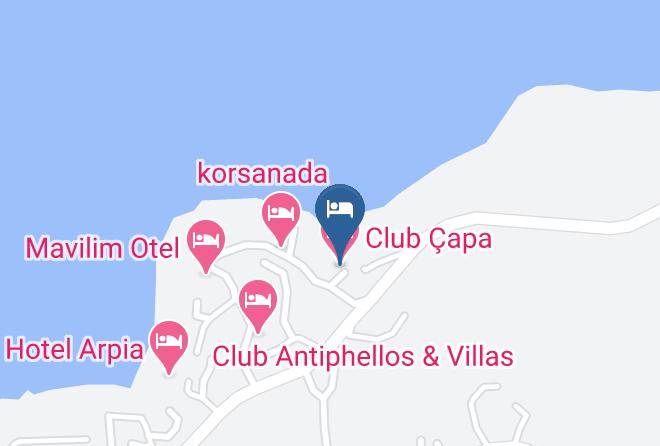 Kas - Club Capa Hotel Maps