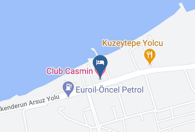 Arsuz - Club Casmin Hotel Maps