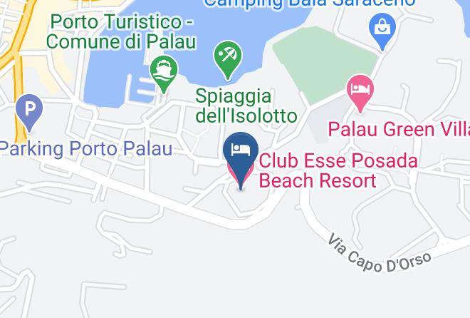 Sassari - Club Esse Posada Beach Resort Maps