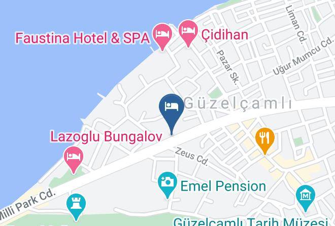 Guzelcamli - Green Gold Hotel Maps