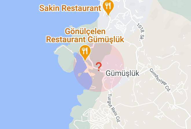 Bodrum - Club Gumusluk Otel Restaurant Bar Maps