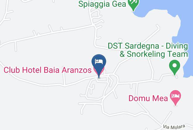 Sassari - Club Hotel Baia Aranzos Maps