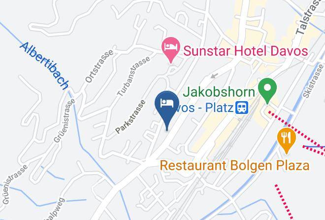 Club Hotel Davos Map