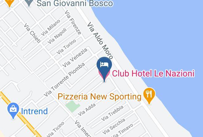 Pescara - Club Hotel Le Nazioni Maps