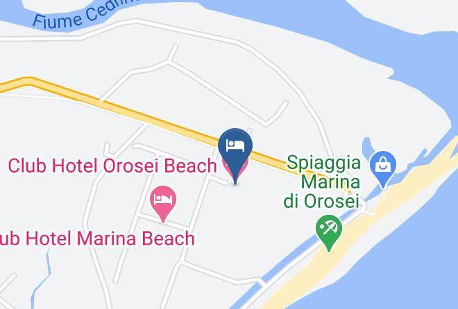 Nuoro - Sentido Orosei Beach Maps