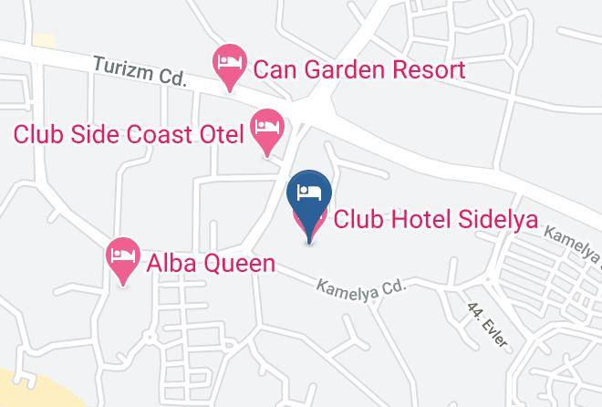 Manavgat - Club Hotel Sidelya Maps