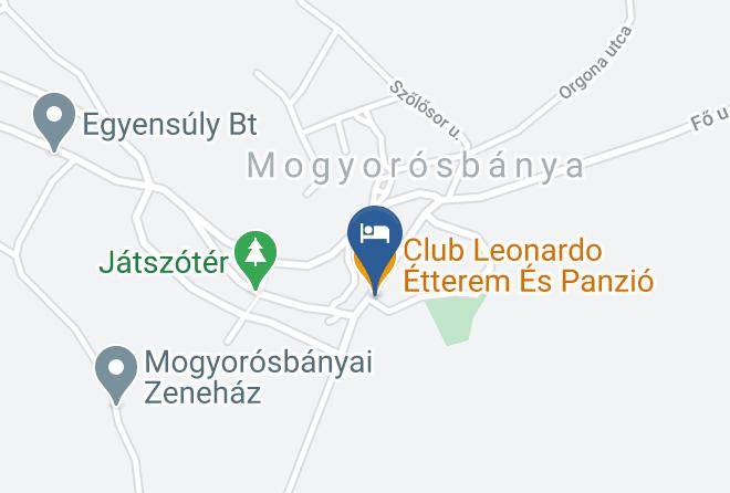 Mogyorosbanya - Club Leonardo Etterem Es Panzio Maps