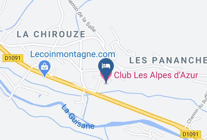 Hautes Alpes - Club Les Alpes Dazur Maps