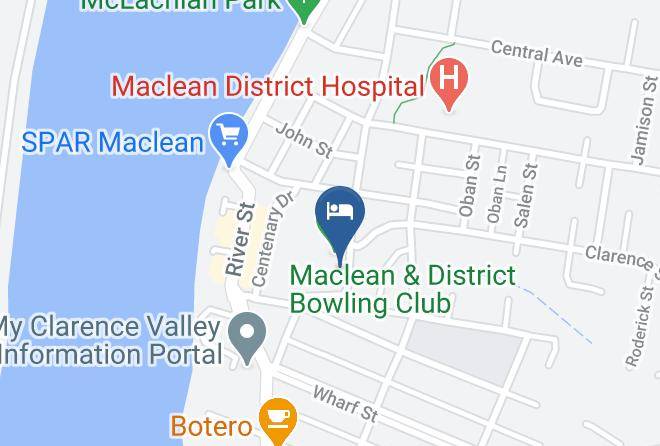 Clarence Valley - Club Maclean Motel Maps
