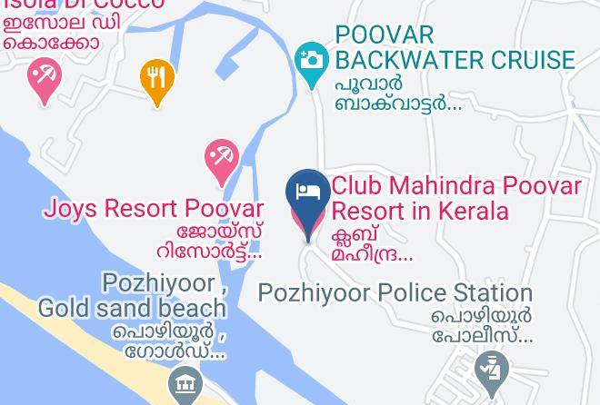 Neyyattinkara - Club Mahindra Poovar Resort In Kerala Maps