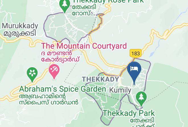 Peerumade - Club Mahindra Thekkady Resort In Kerala Maps