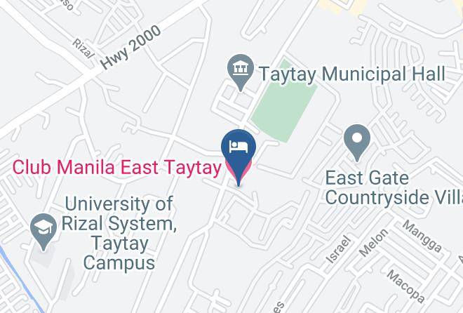 Rizal - Club Manila East Taytay Maps