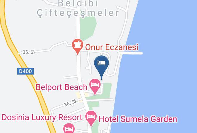 Club Marakesh Beach Hotel Map