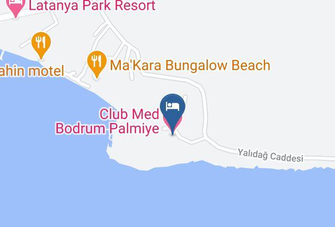 Mugla - Club Med Bodrum Palmiye Maps