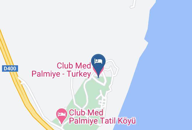 Antalya - Club Med Palmiye Turkey Maps