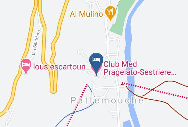 Turin - Club Med Pragelato Sestriere Italian Alps Maps