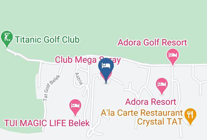 Club Mega Saray Map - Antalya