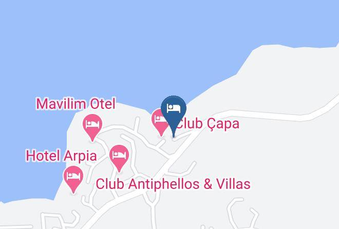 Kas - Club Merla Hotel Maps