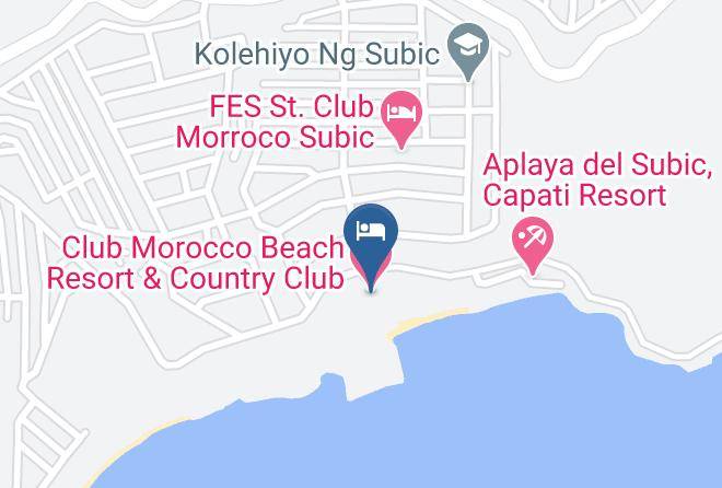 Zambales - Club Morocco Beach Resort & Country Club Maps